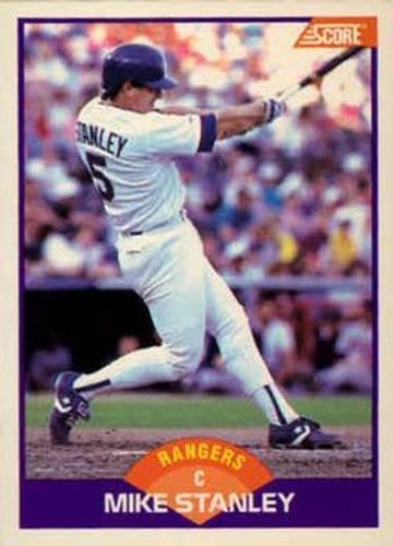 #241 Mike Stanley - Texas Rangers - 1989 Score Baseball