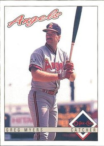 #241 Greg Myers - California Angels - 1993 O-Pee-Chee Baseball