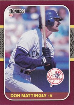#241 Don Mattingly - New York Yankees - 1987 Donruss Opening Day Baseball