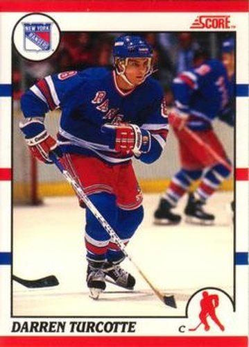 #241 Darren Turcotte - New York Rangers - 1990-91 Score Canadian Hockey