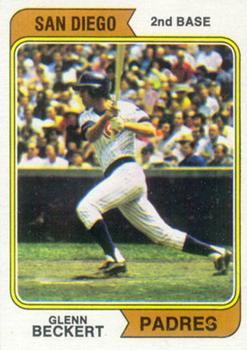 #241a Glenn Beckert - San Diego Padres - 1974 Topps Baseball