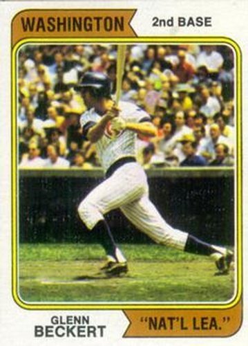 #241b Glenn Beckert - San Diego Padres - 1974 Topps Baseball