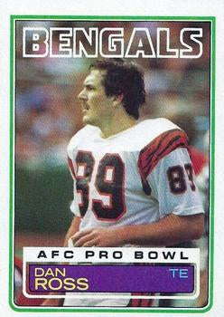 #242 Dan Ross - Cincinnati Bengals - 1983 Topps Football