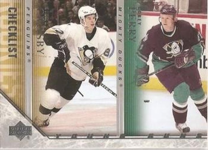 #242 Young Guns Checklist Sidney Crosby / Corey Perry - Pittsburgh Penguins / Anaheim Mighty Ducks - 2005-06 Upper Deck Hockey