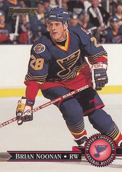 #242 Brian Noonan - St. Louis Blues - 1995-96 Donruss Hockey