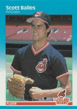 #242 Scott Bailes - Cleveland Indians - 1987 Fleer Baseball