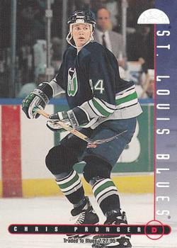 #242 Chris Pronger - St. Louis Blues - 1995-96 Leaf Hockey