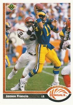 #242 James Francis - Cincinnati Bengals - 1991 Upper Deck Football