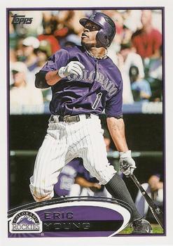 #242 Eric Young - Colorado Rockies - 2012 Topps Baseball