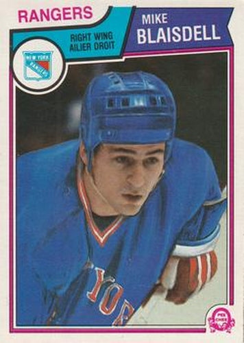 #242 Mike Blaisdell - New York Rangers - 1983-84 O-Pee-Chee Hockey