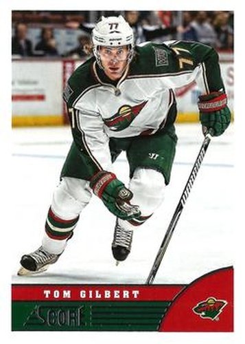 #242 Tom Gilbert - Minnesota Wild - 2013-14 Score Hockey