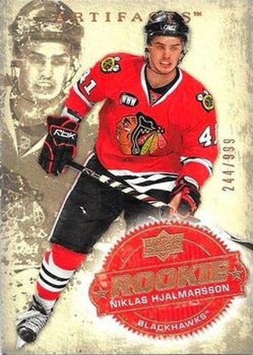 #242 Niklas Hjalmarsson - Chicago Blackhawks - 2008-09 Upper Deck Artifacts Hockey
