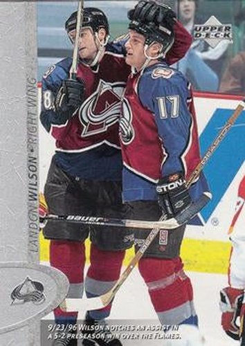 #242 Landon Wilson - Colorado Avalanche - 1996-97 Upper Deck Hockey