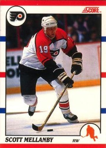 #242 Scott Mellanby - Philadelphia Flyers - 1990-91 Score Canadian Hockey