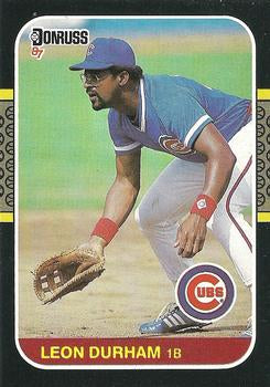 #242 Leon Durham - Chicago Cubs - 1987 Donruss Baseball