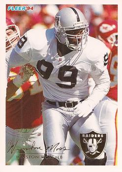 #242 Winston Moss - Los Angeles Raiders - 1994 Fleer Football