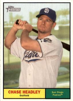 #242 Chase Headley - San Diego Padres - 2010 Topps Heritage Baseball