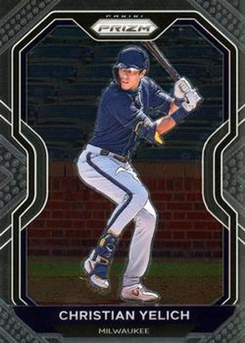 #242 Christian Yelich - Milwaukee Brewers - 2021 Panini Prizm Baseball