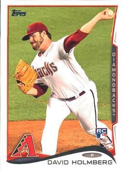 #242 David Holmberg - Arizona Diamondbacks - 2014 Topps Baseball