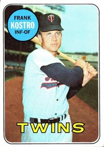#242 Frank Kostro - Minnesota Twins - 1969 Topps Baseball