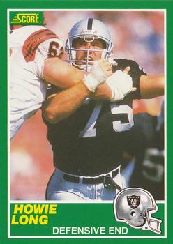 #242 Howie Long - Los Angeles Raiders - 1989 Score Football