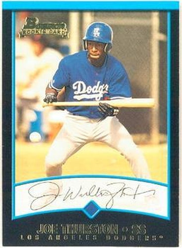 #242 Joe Thurston - Los Angeles Dodgers - 2001 Bowman Baseball