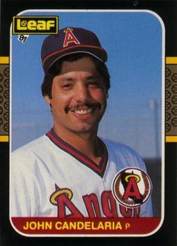 #242 John Candelaria - California Angels - 1987 Leaf Baseball