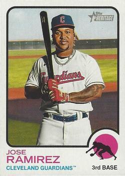 #242 Jose Ramirez - Cleveland Guardians - 2022 Topps Heritage Baseball