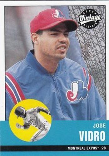 #242 Jose Vidro - Montreal Expos - 2001 Upper Deck Vintage Baseball