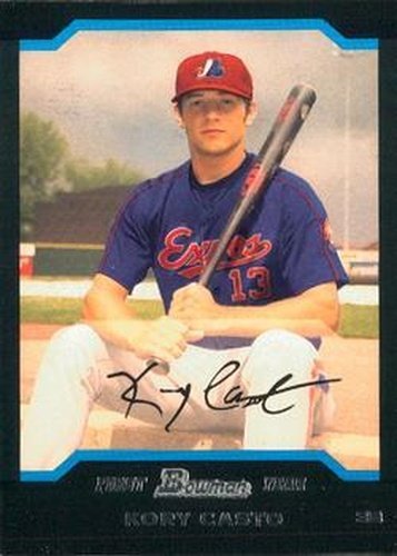 #242 Kory Casto - Montreal Expos - 2004 Bowman Baseball