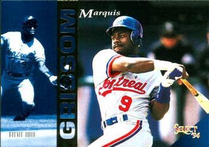 #242 Marquis Grissom - Montreal Expos - 1994 Select Baseball