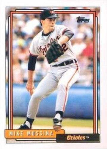 #242 Mike Mussina - Baltimore Orioles - 1992 Topps Baseball