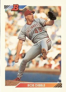 #242 Rob Dibble - Cincinnati Reds - 1992 Bowman Baseball