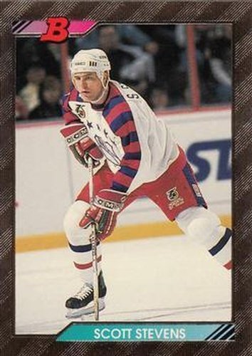#242 Scott Stevens - New Jersey Devils - 1992-93 Bowman Hockey