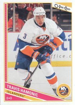 #242 Travis Hamonic - New York Islanders - 2013-14 O-Pee-Chee Hockey