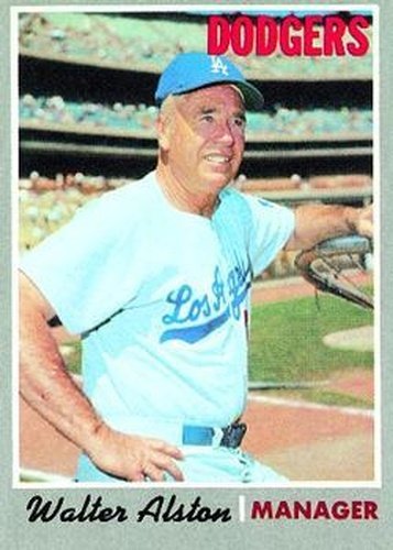 #242 Walter Alston - Los Angeles Dodgers - 1970 Topps Baseball