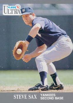 #242 Steve Sax - New York Yankees - 1991 Ultra Baseball