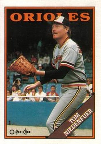 #242 Tom Niedenfuer - Baltimore Orioles - 1988 O-Pee-Chee Baseball
