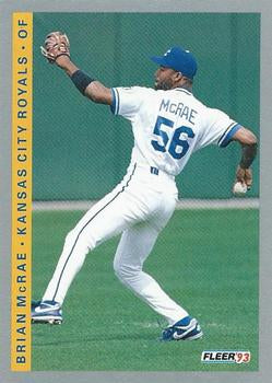 #242 Brian McRae - Kansas City Royals - 1993 Fleer Baseball