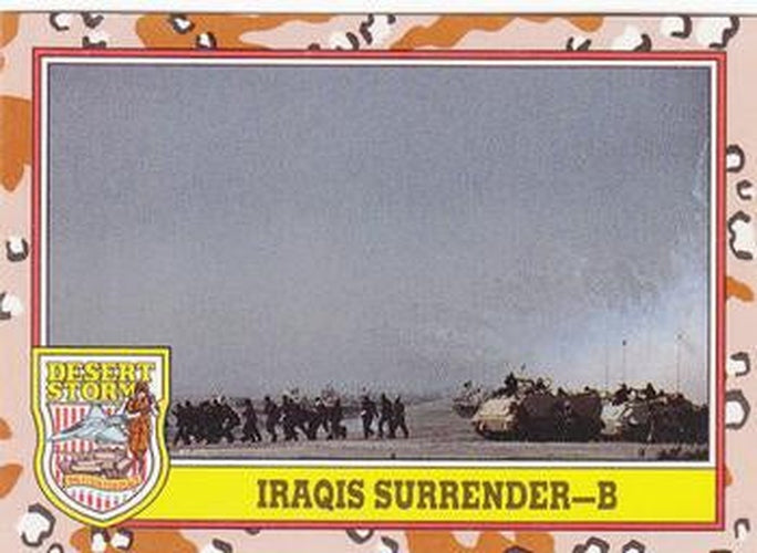 #242 Iraqis Surrender - B - 1991 Topps Desert Storm