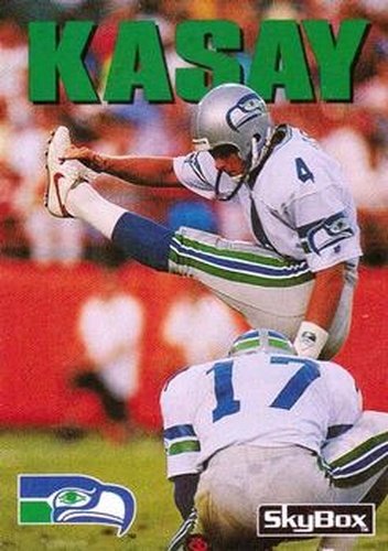 #242 John Kasay - Seattle Seahawks - 1992 SkyBox Impact Football