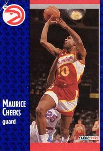 #242 Maurice Cheeks - Atlanta Hawks - 1991-92 Fleer Basketball