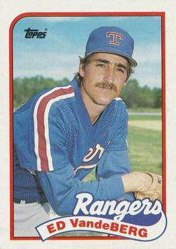 #242 Ed Vande Berg - Texas Rangers - 1989 Topps Baseball