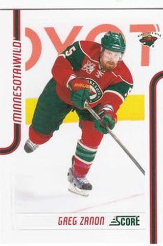 #242 Greg Zanon - Minnesota Wild - 2011-12 Score Hockey