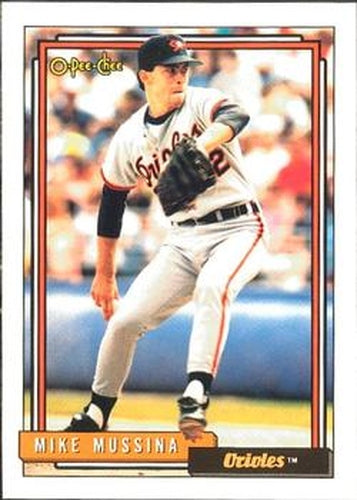 #242 Mike Mussina - Baltimore Orioles - 1992 O-Pee-Chee Baseball