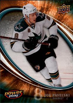 #242 Joe Pavelski - San Jose Sharks - 2008-09 Upper Deck Power Play Box Set Hockey