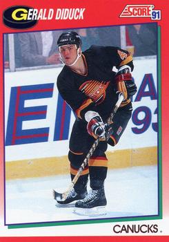 #243 Gerald Diduck - Vancouver Canucks - 1991-92 Score Canadian Hockey