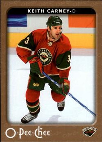 #243 Keith Carney - Minnesota Wild - 2006-07 O-Pee-Chee Hockey
