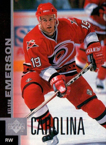 #243 Nelson Emerson - Carolina Hurricanes - 1997-98 Upper Deck Hockey