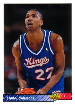 #243 Lionel Simmons - Sacramento Kings - 1992-93 Upper Deck Basketball